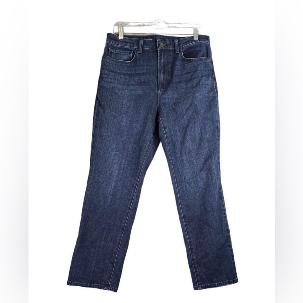 Talbots Size 8 Modern Ankle Jeans in a Dark Wash - Excellent Condition!!!